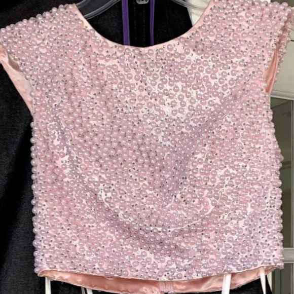 Dave & Johnny Pink Short Two Piece Pearl 1859